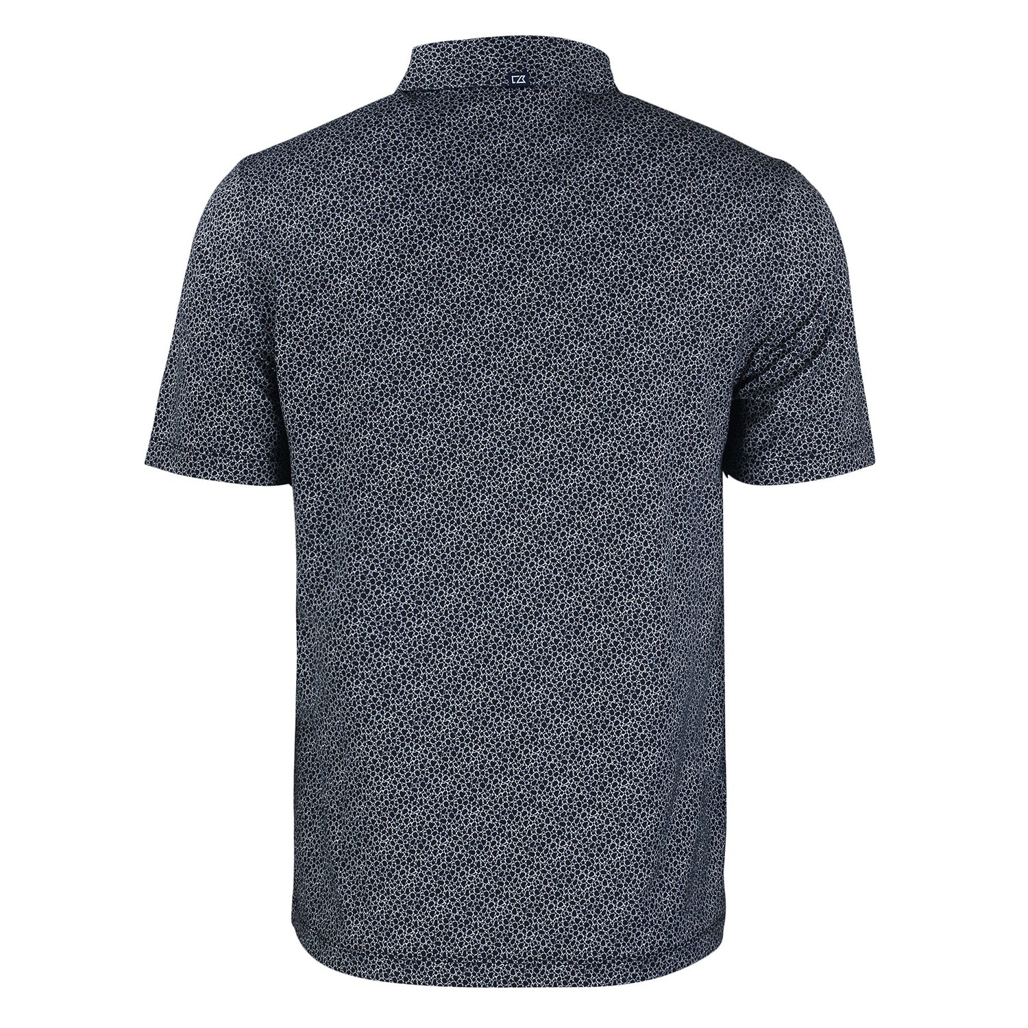 Cutter & Buck Miami Hurricanes Pike Eco Pebble Black Polo - Image 2