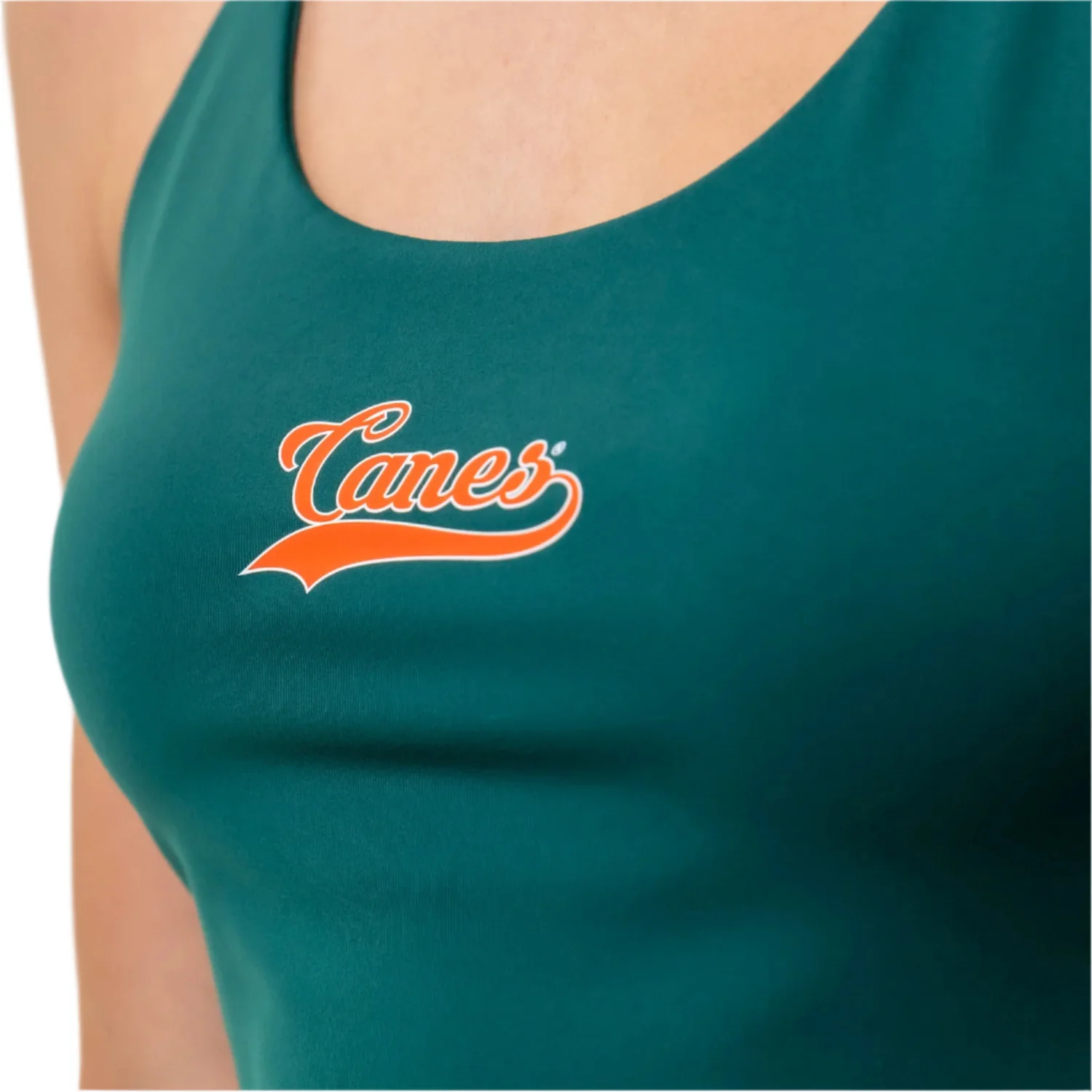 ESTABLISHED & CO. Miami Hurricanes Women's Green Campus Rec Tank - Image 3