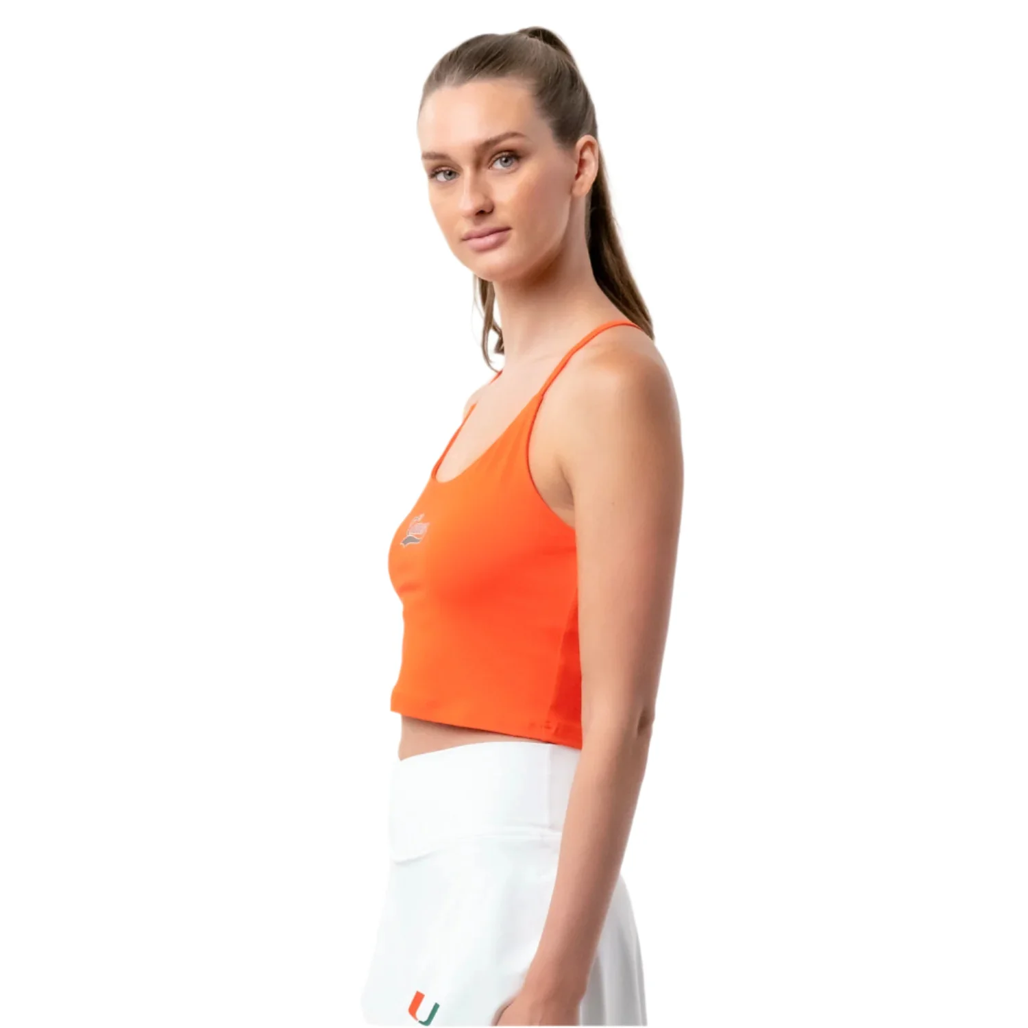 ESTABLISHED & CO. Miami Hurricanes Women's Orange Campus Rec Tank - Image 4