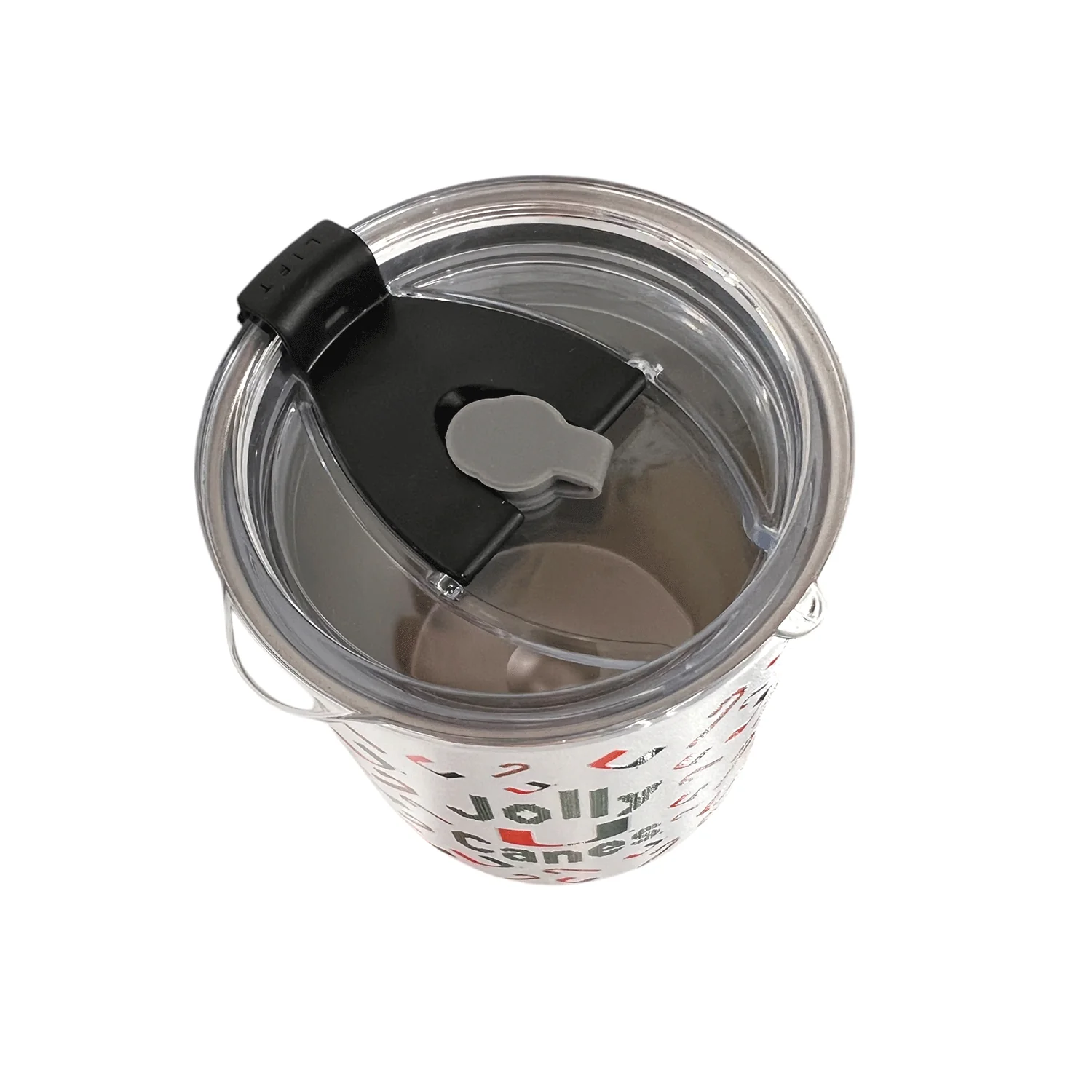 Indigo Falls Miami Hurricanes White Holiday Jolly Canes 18oz Stainless Steel Wine Tumbler - Image 2