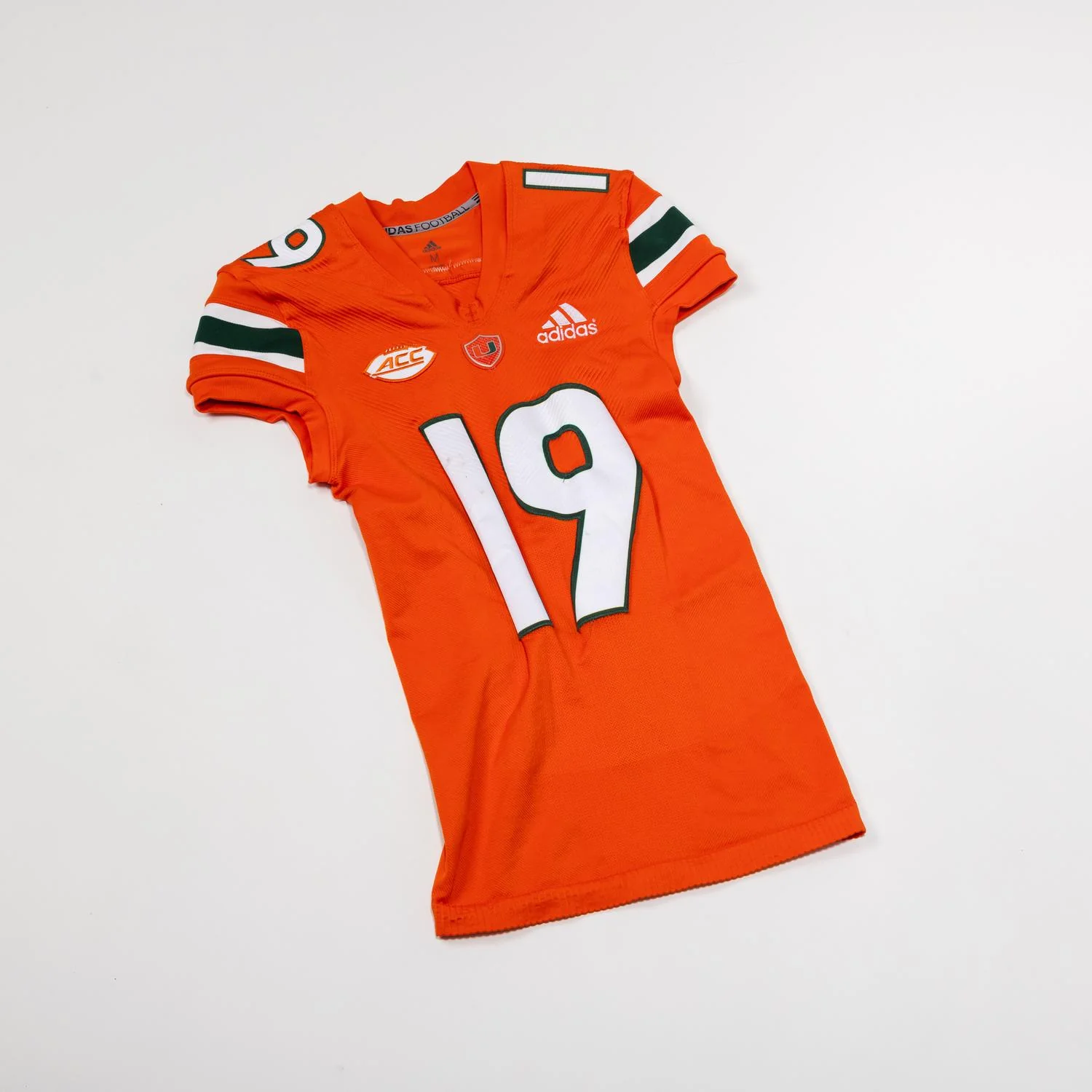 adidas Miami Hurricanes 2024 Student Athlete #19 Ny Carr Autographed Orange Game-Worn Football Jersey - Image 2