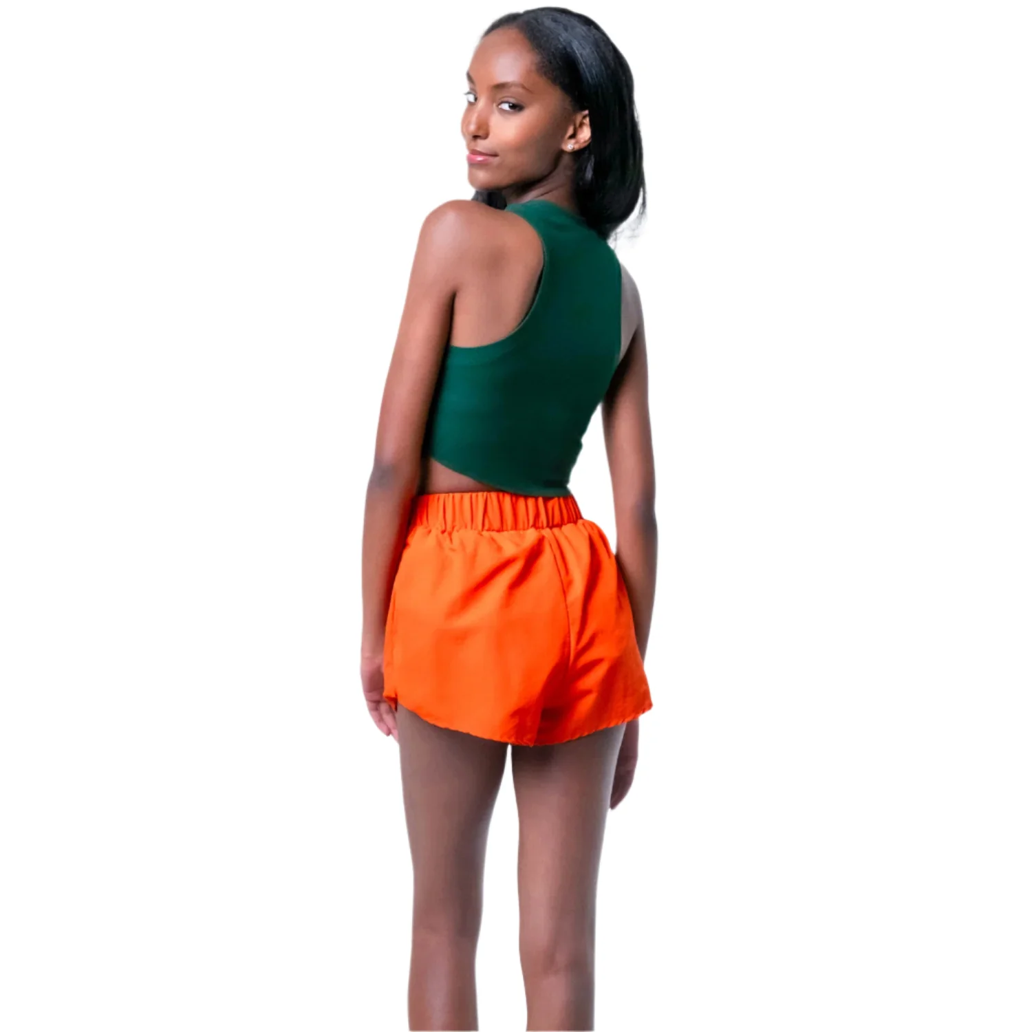 ESTABLISHED & CO. Miami Hurricanes Women's Orange The Court Short - Image 2