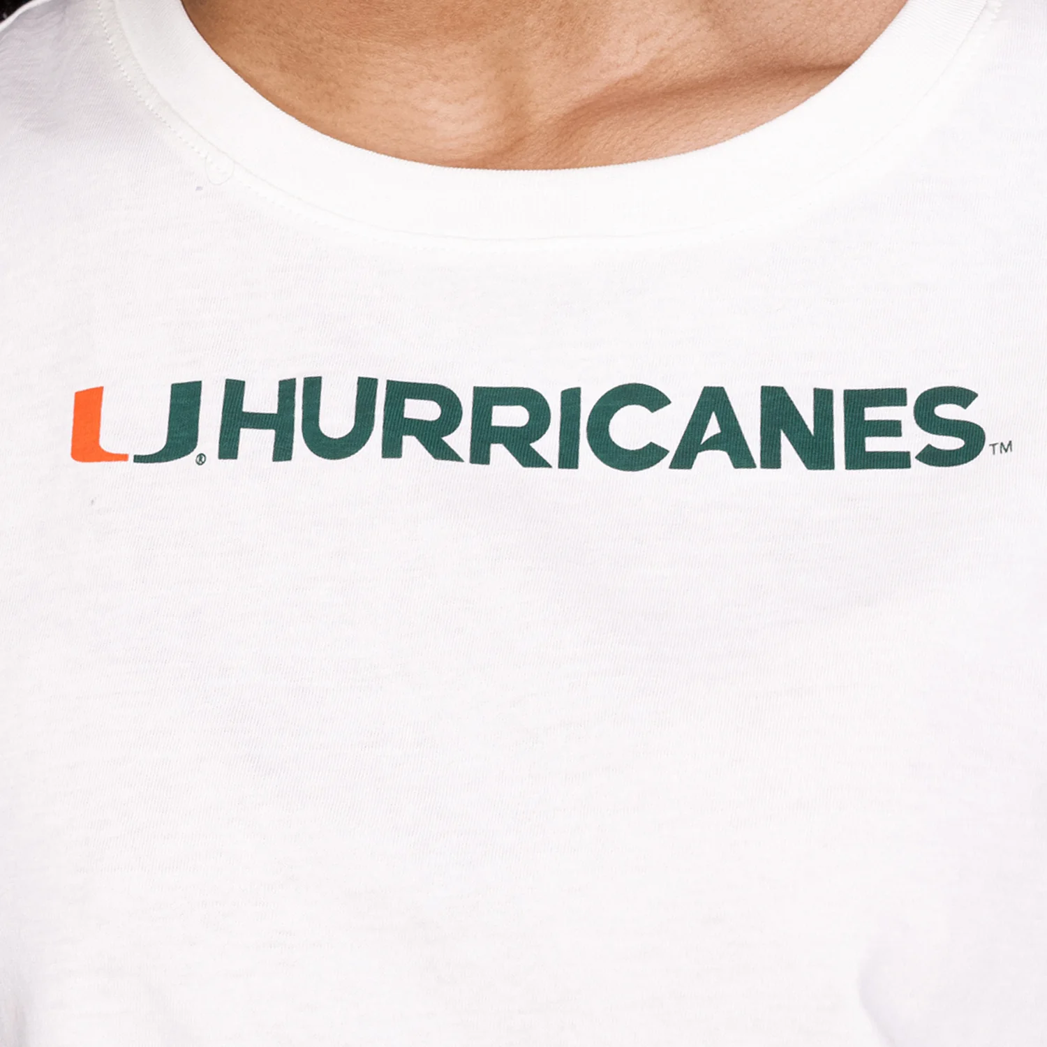 Lusso Miami Hurricanes Women's White U Hurricanes Tank Top - Image 5
