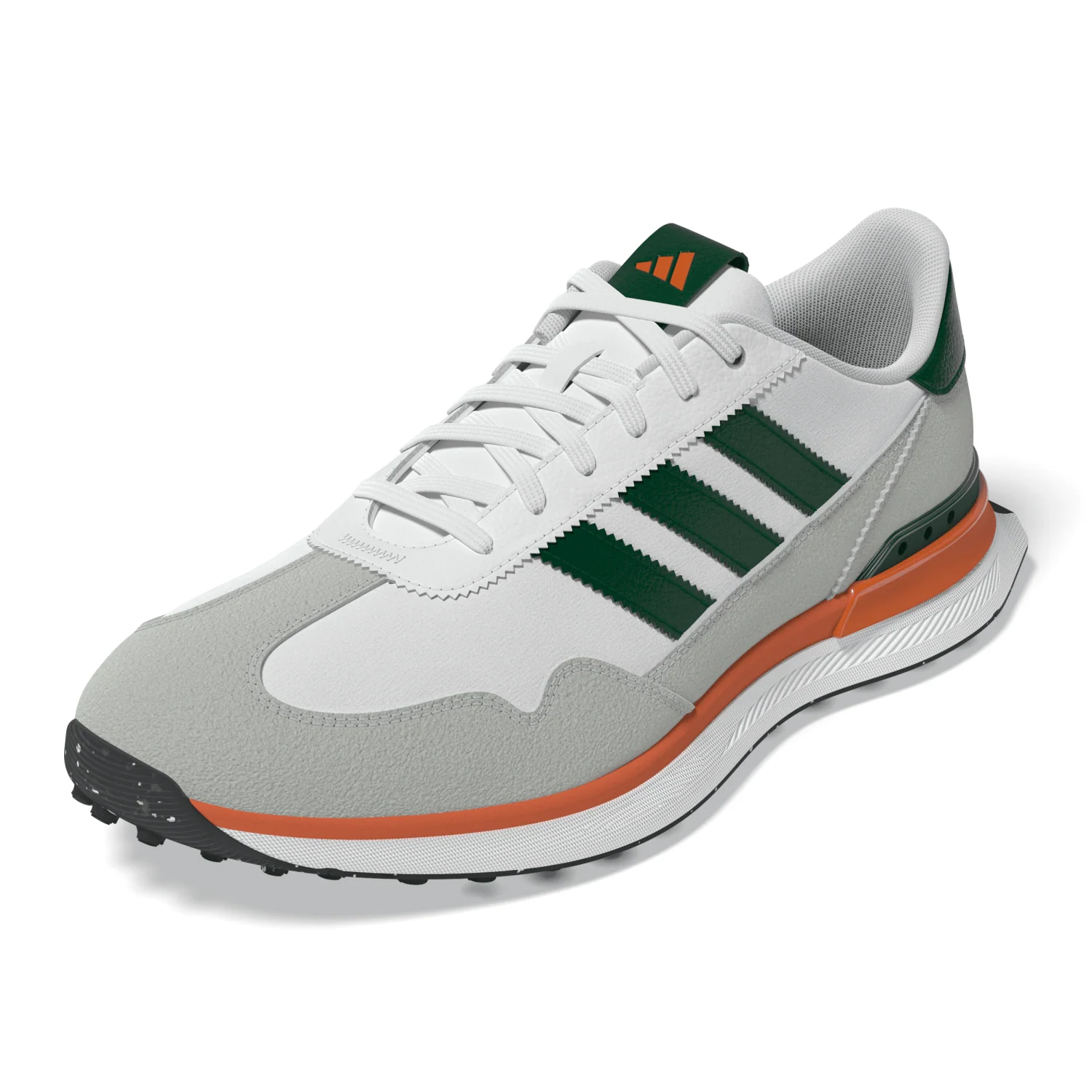 adidas Miami Hurricanes Textile Spikeless Golf Shoes - Image 10
