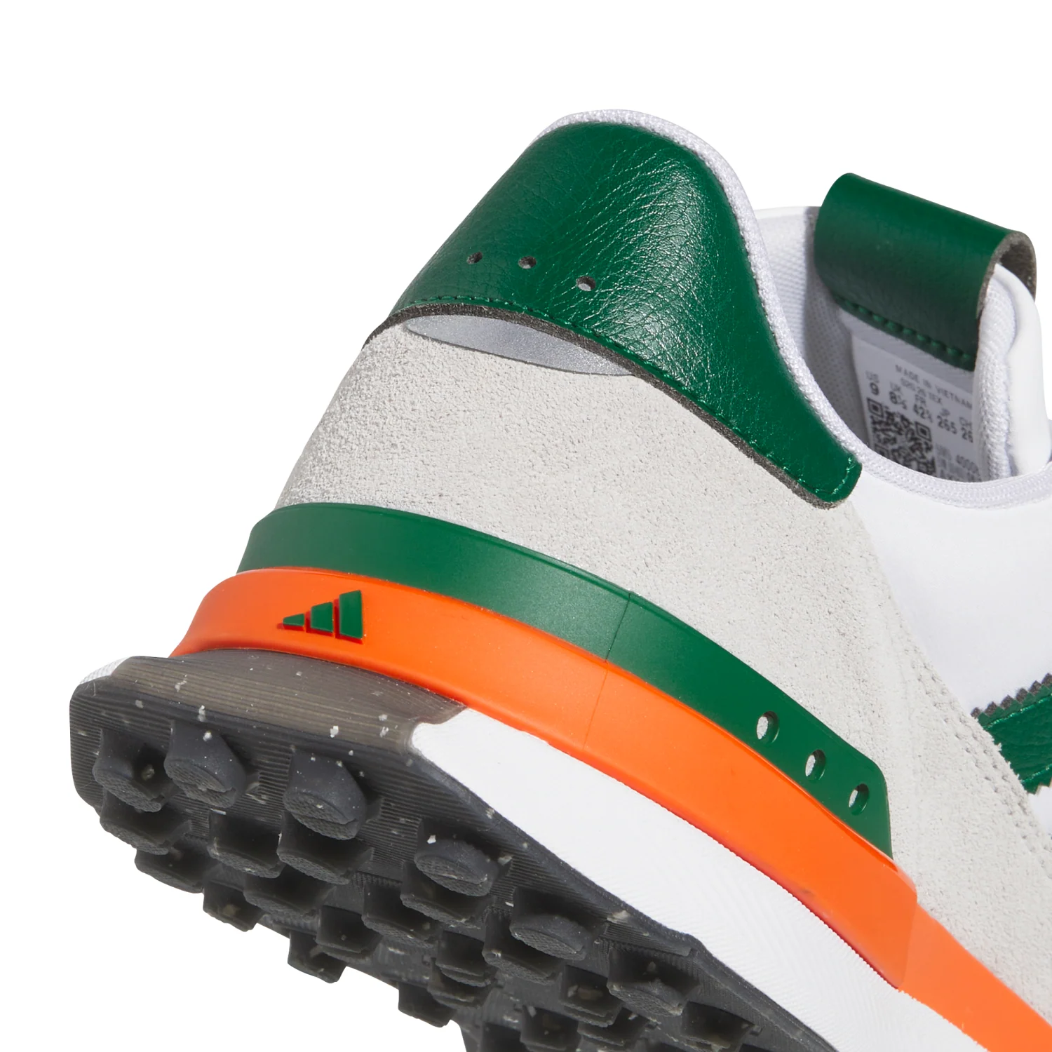 adidas Miami Hurricanes Textile Spikeless Golf Shoes - Image 9