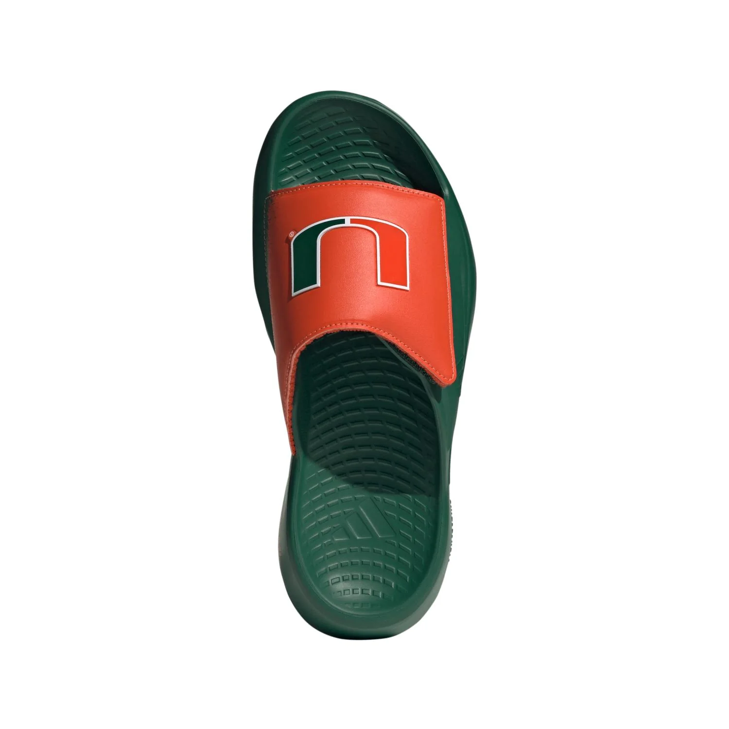 adidas Miami Hurricanes Green Lightblaze Slides - Image 2