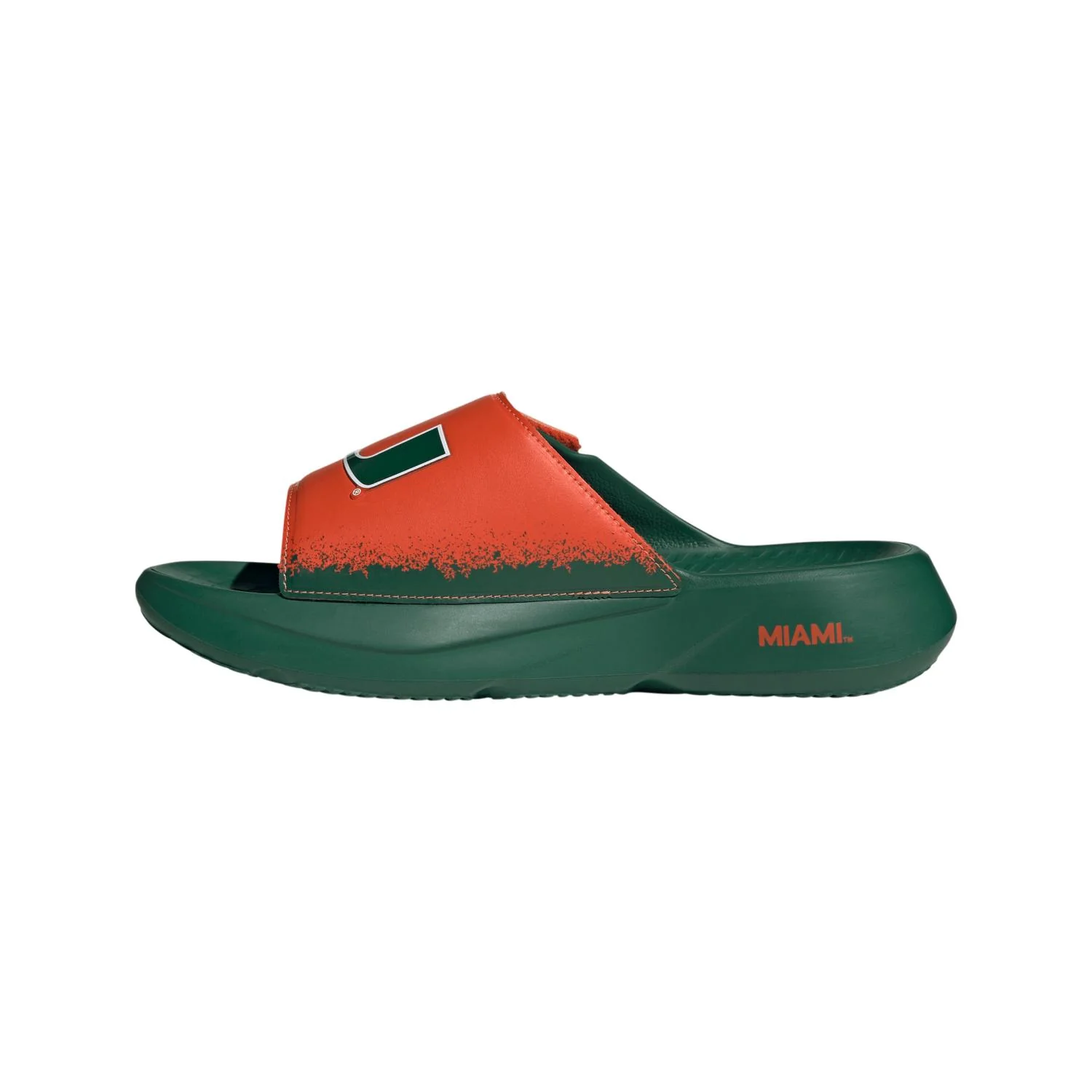 adidas Miami Hurricanes Green Lightblaze Slides - Image 7
