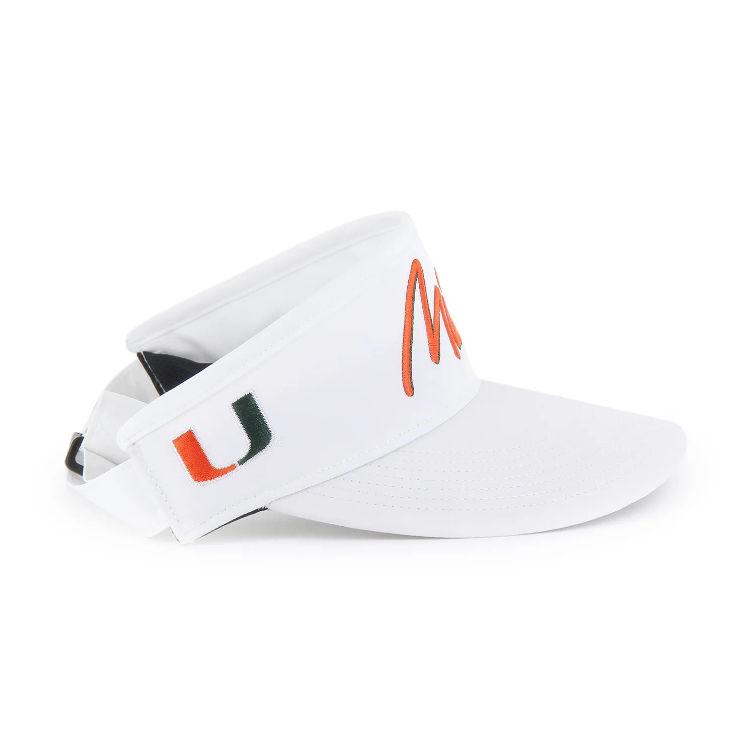 '47 Brand Miami Hurricanes White Miami Melbourne Visor - Image 3