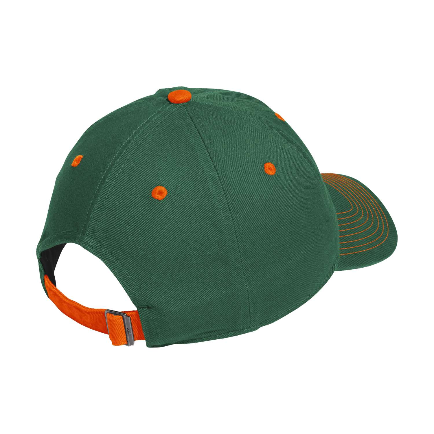 adidas Miami Hurricanes Green Sebastian Adjustable Hat - Image 2