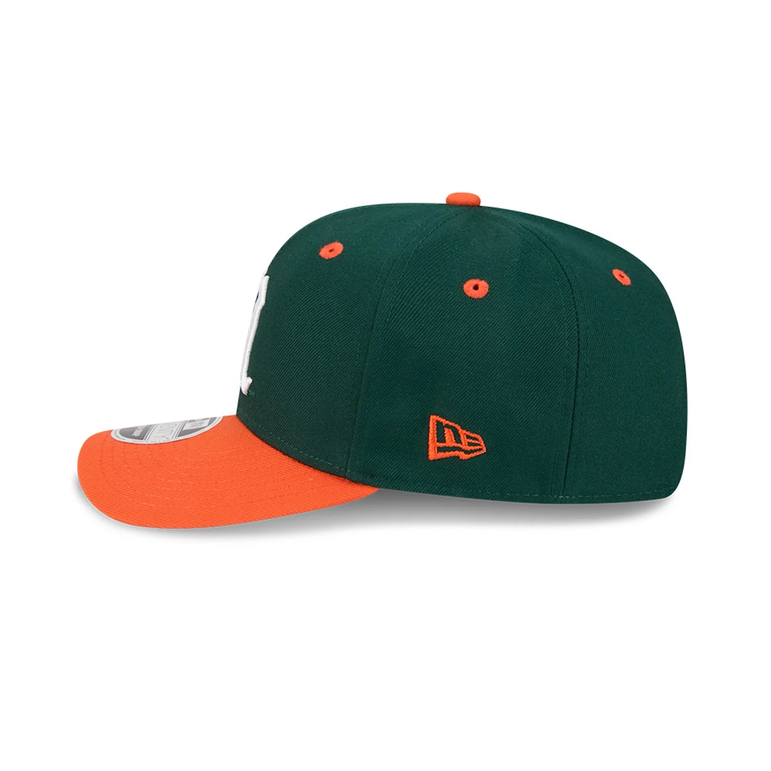 New Era Miami Hurricanes Green and Orange Old English "M" 9SEVENTY Adjustable Hat - Image 4