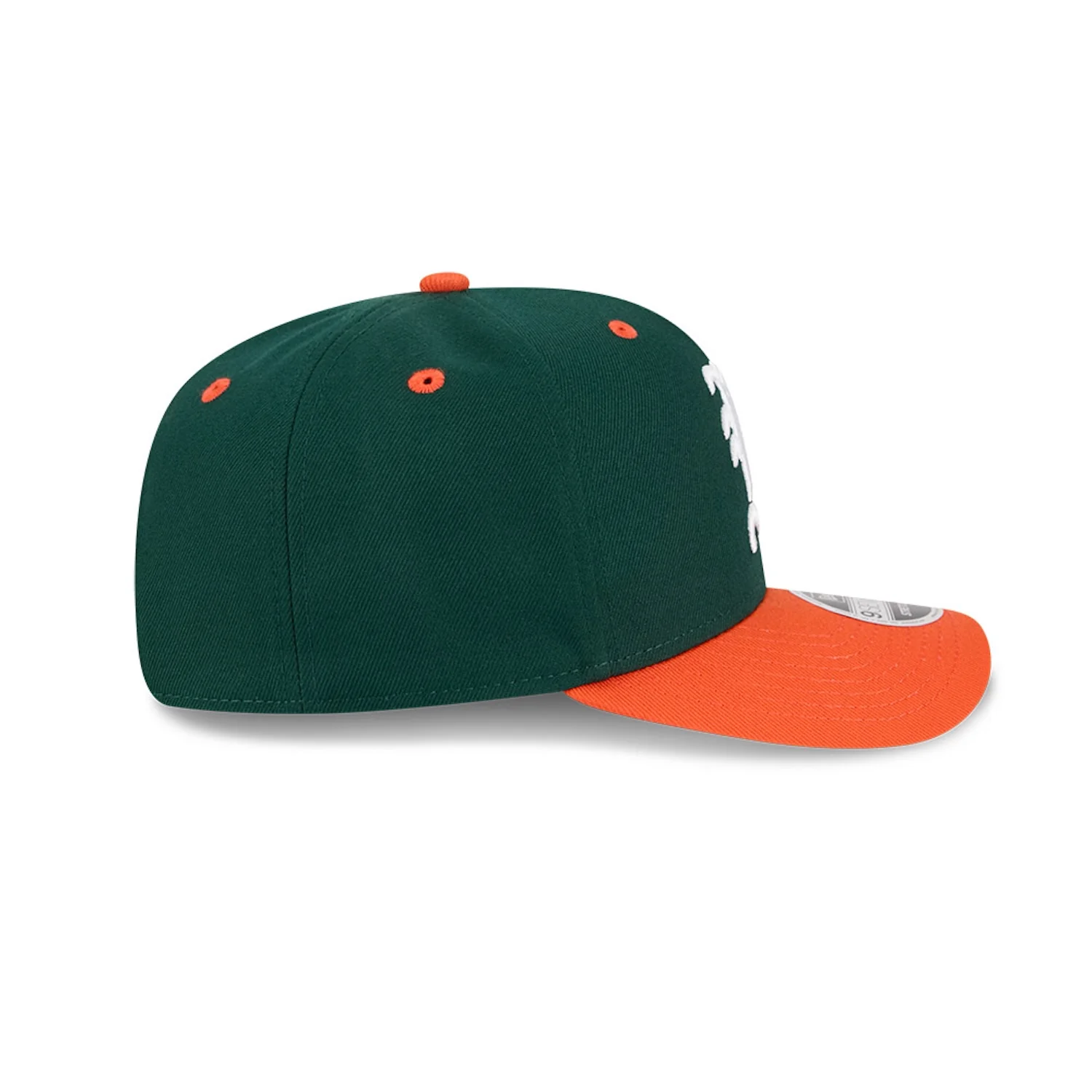 New Era Miami Hurricanes Green and Orange Old English "M" 9SEVENTY Adjustable Hat - Image 6
