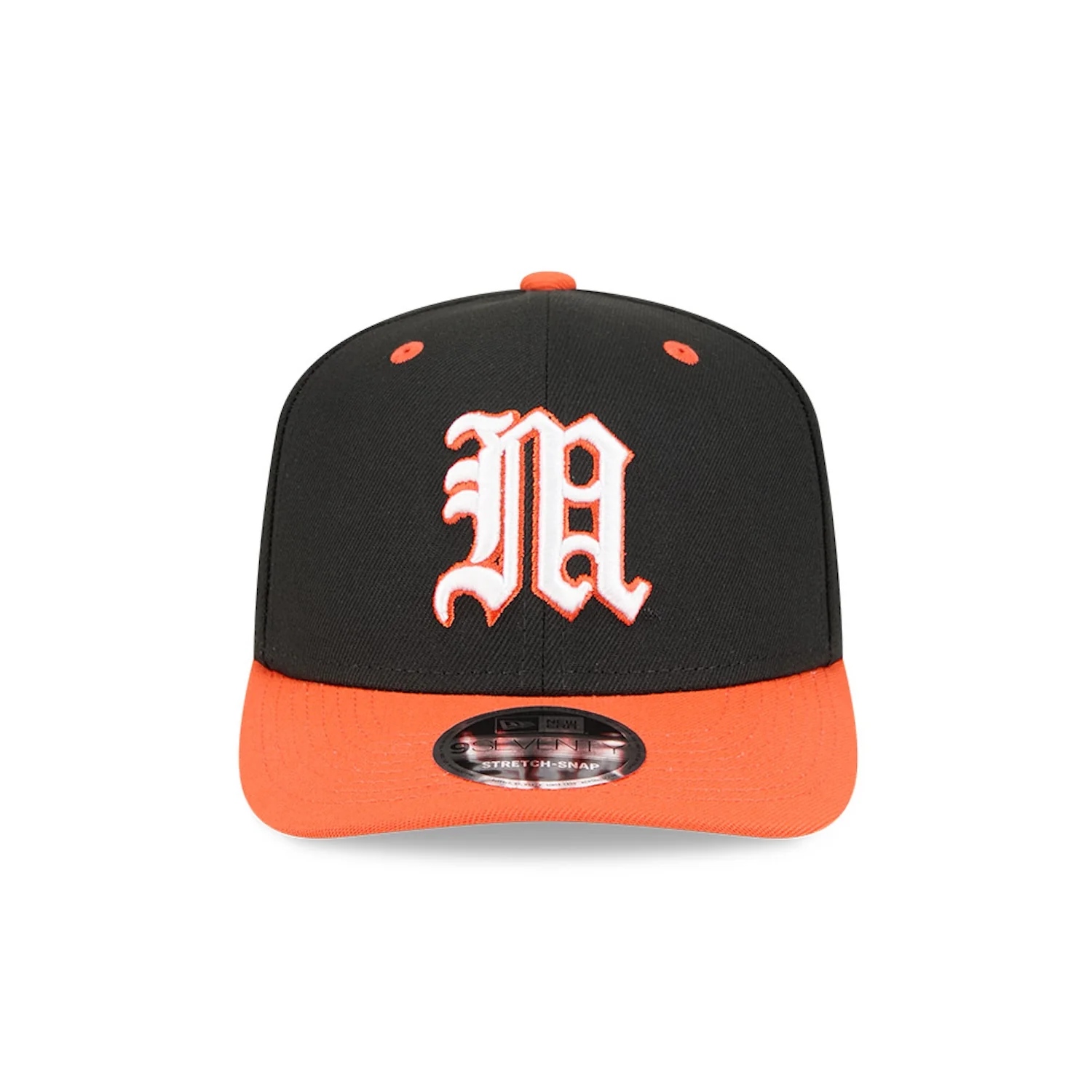 New Era Miami Hurricanes Black and Orange Old English "M" 9SEVENTY Adjustable Hat - Image 3