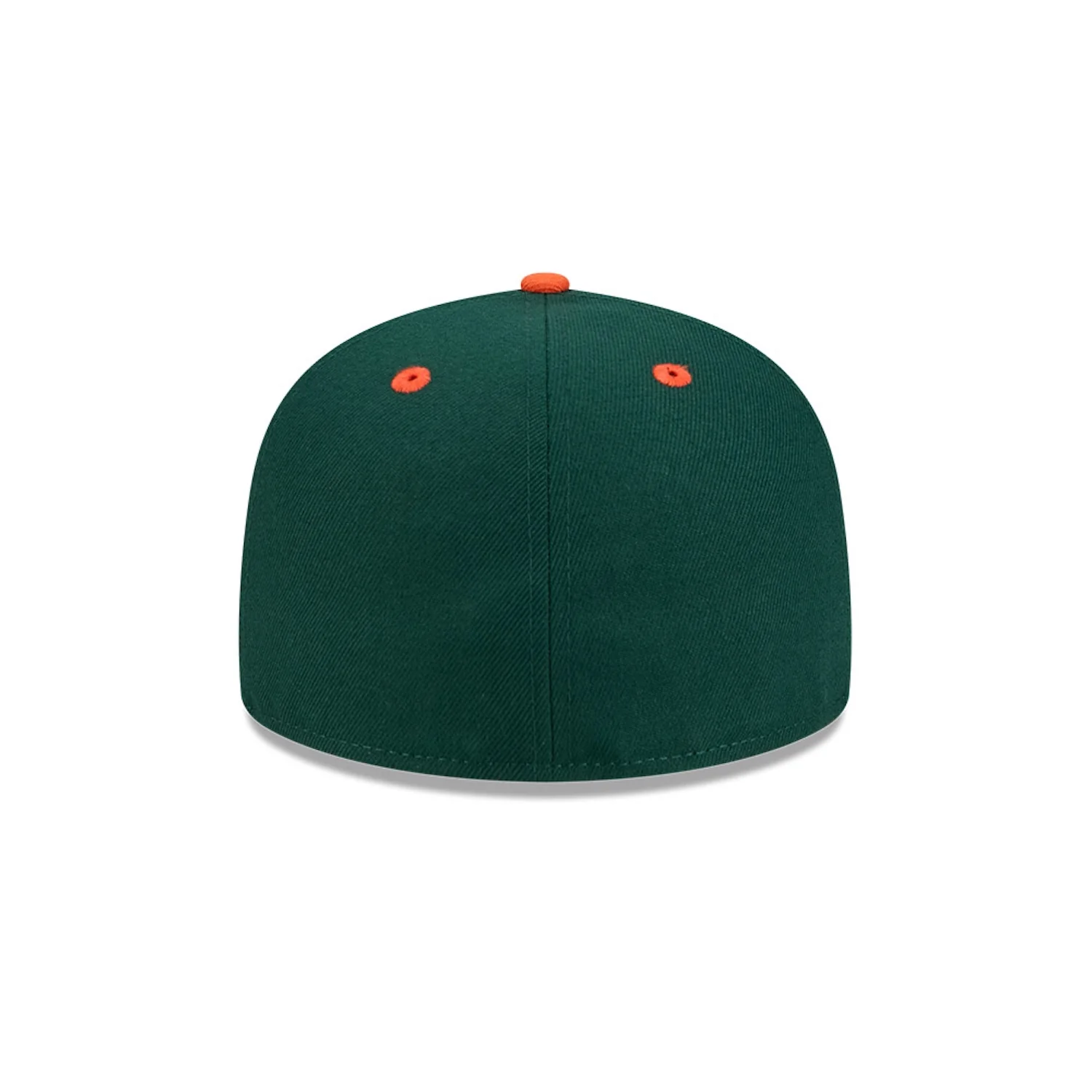 New Era Miami Hurricanes Green and Orange Old English "M" 59FIFTY Fitted Hat - Image 5
