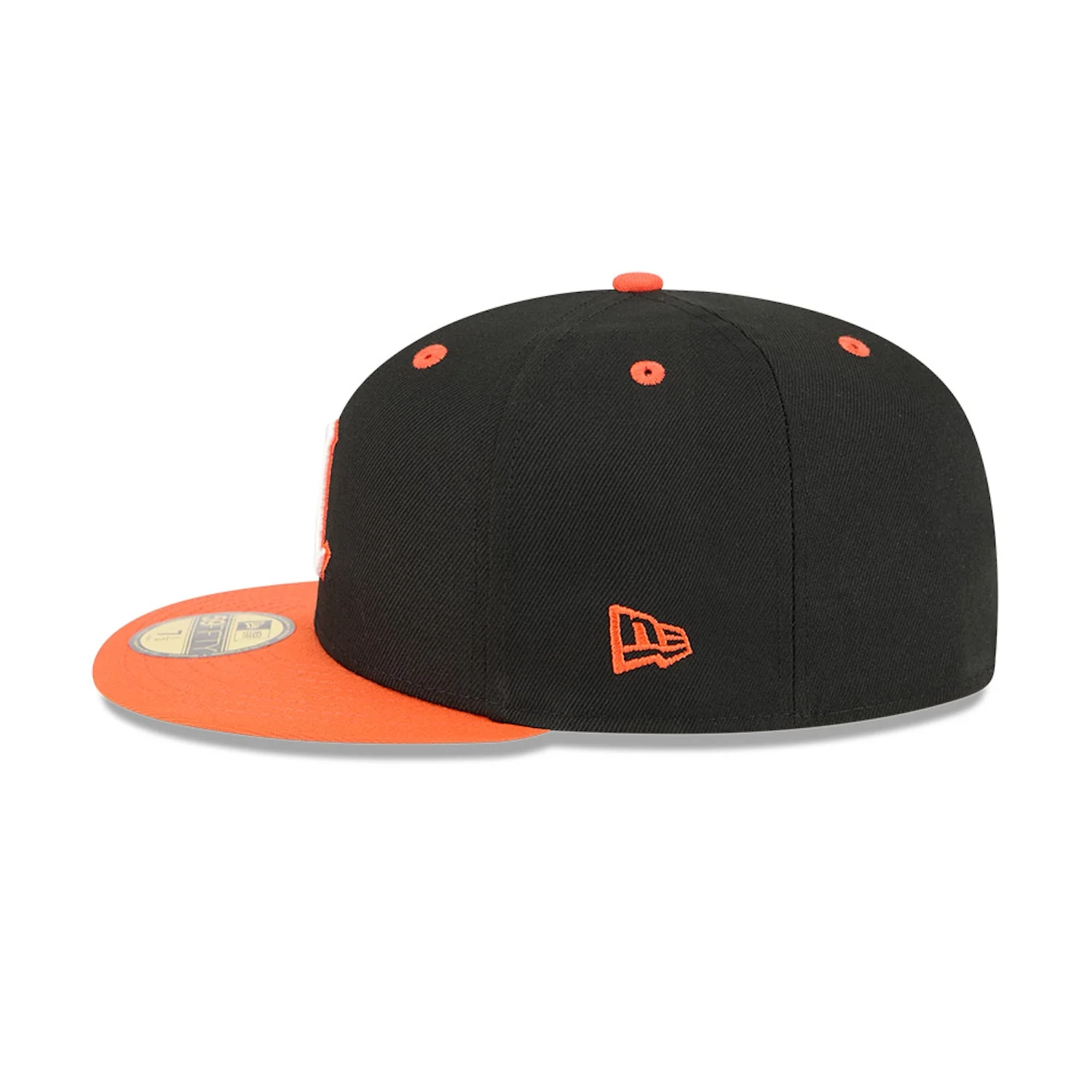 New Era Miami Hurricanes Black and Orange Old English "M" 59FIFTY Fitted Hat - Image 4