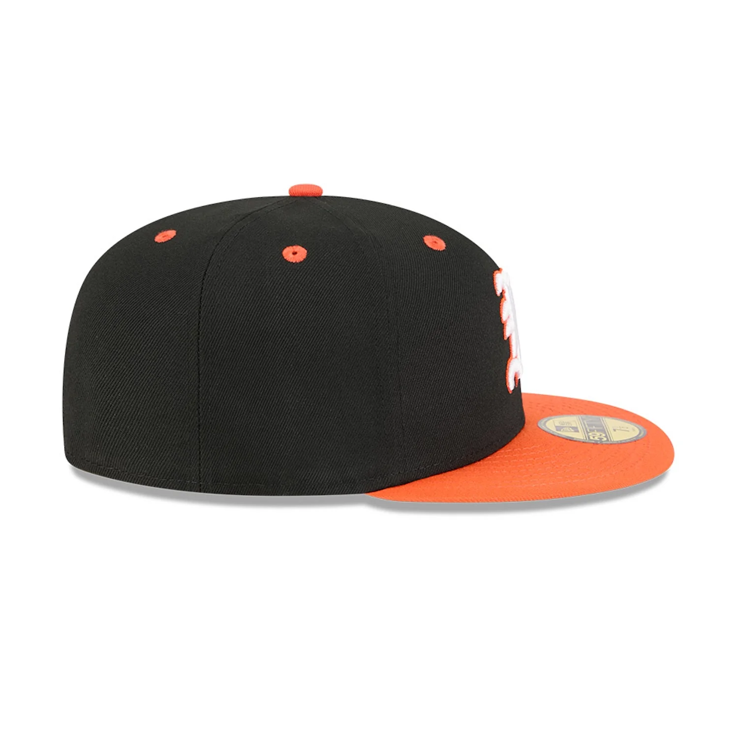 New Era Miami Hurricanes Black and Orange Old English "M" 59FIFTY Fitted Hat - Image 6