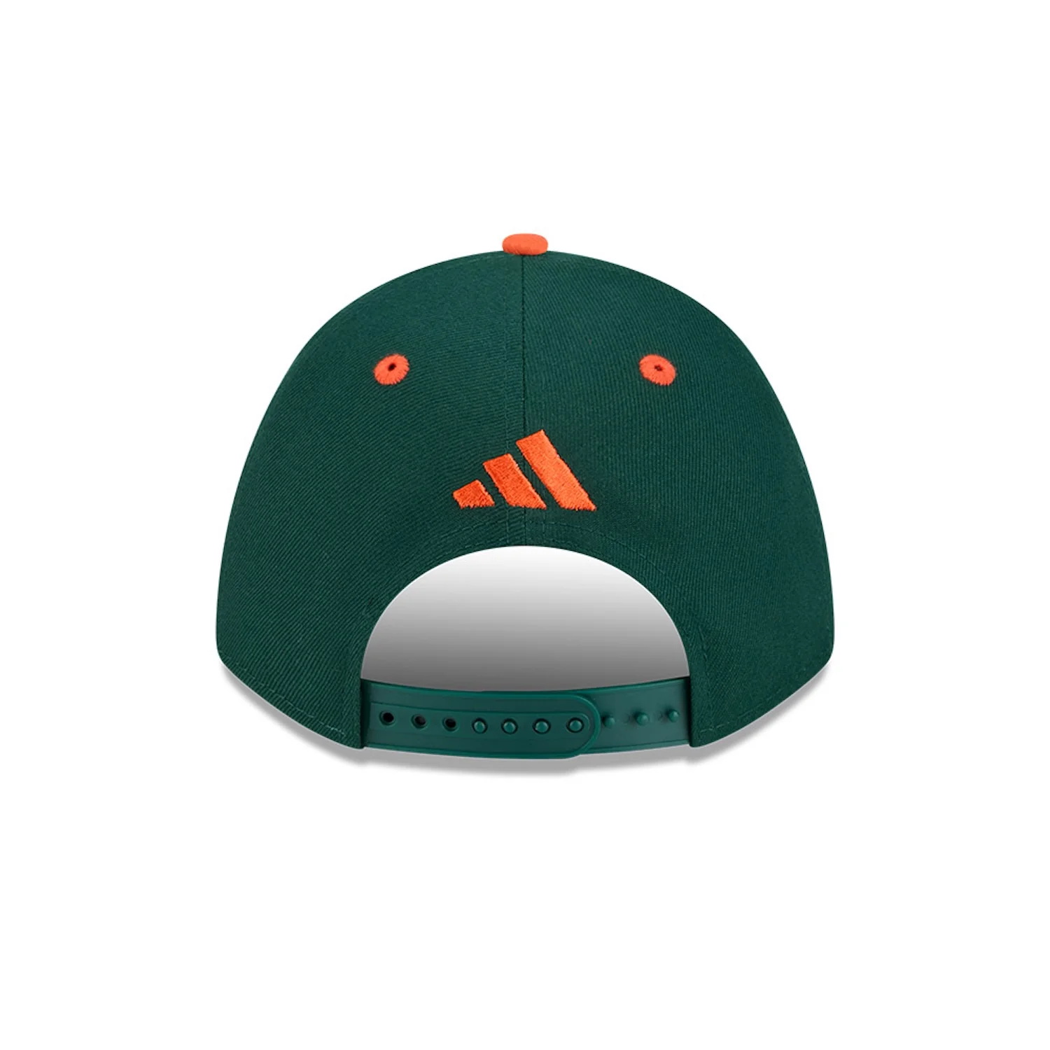New Era Miami Hurricanes Green and Orange Old English "M" 9FORTY Adjustable Hat - Image 5