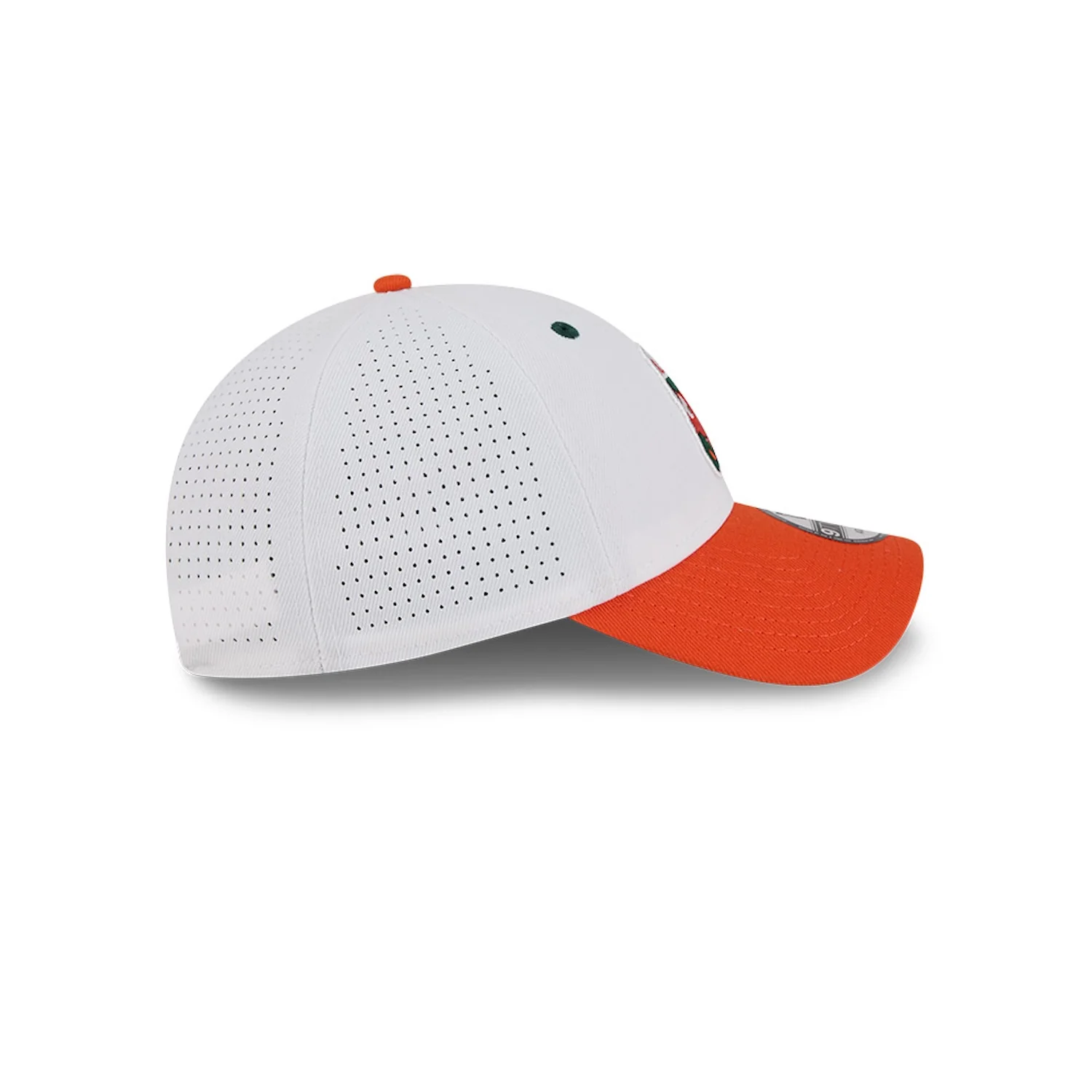 New Era Miami Hurricanes White and Orange Maniac 9TWENTY Adjustable Hat - Image 6