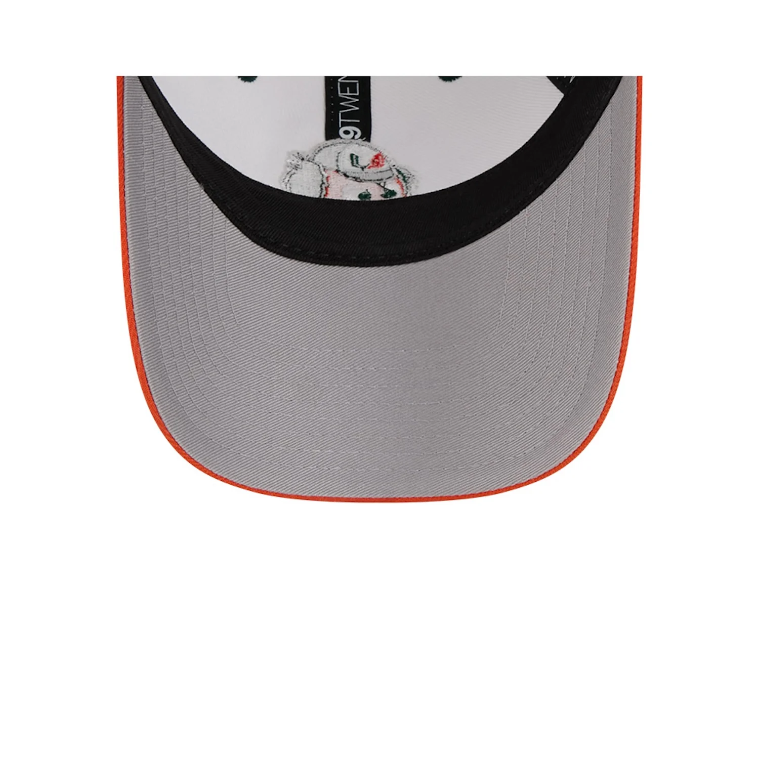 New Era Miami Hurricanes White and Orange Maniac 9TWENTY Adjustable Hat - Image 7