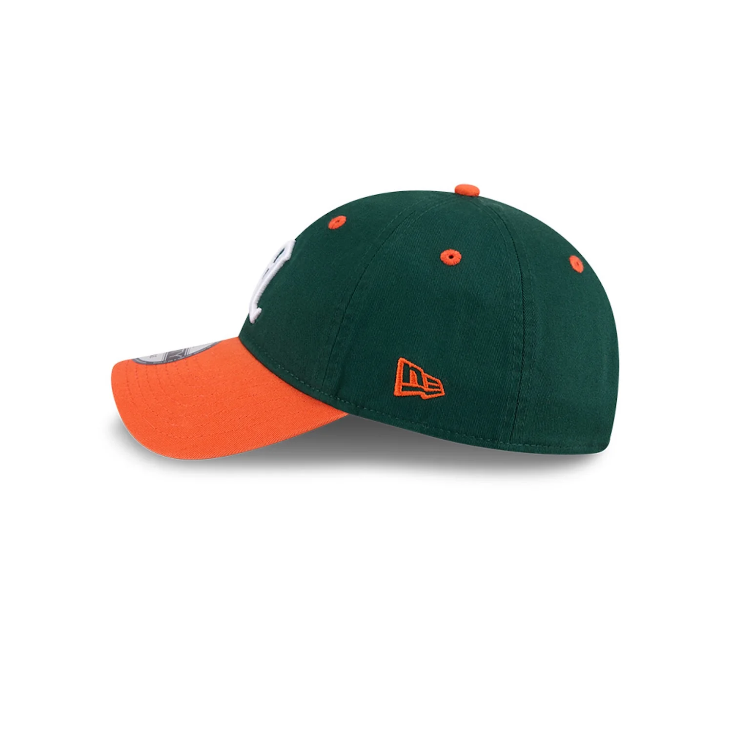 New Era Miami Hurricanes Green and Orange Old English "M" 9TWENTY Adjustable Hat - Image 4