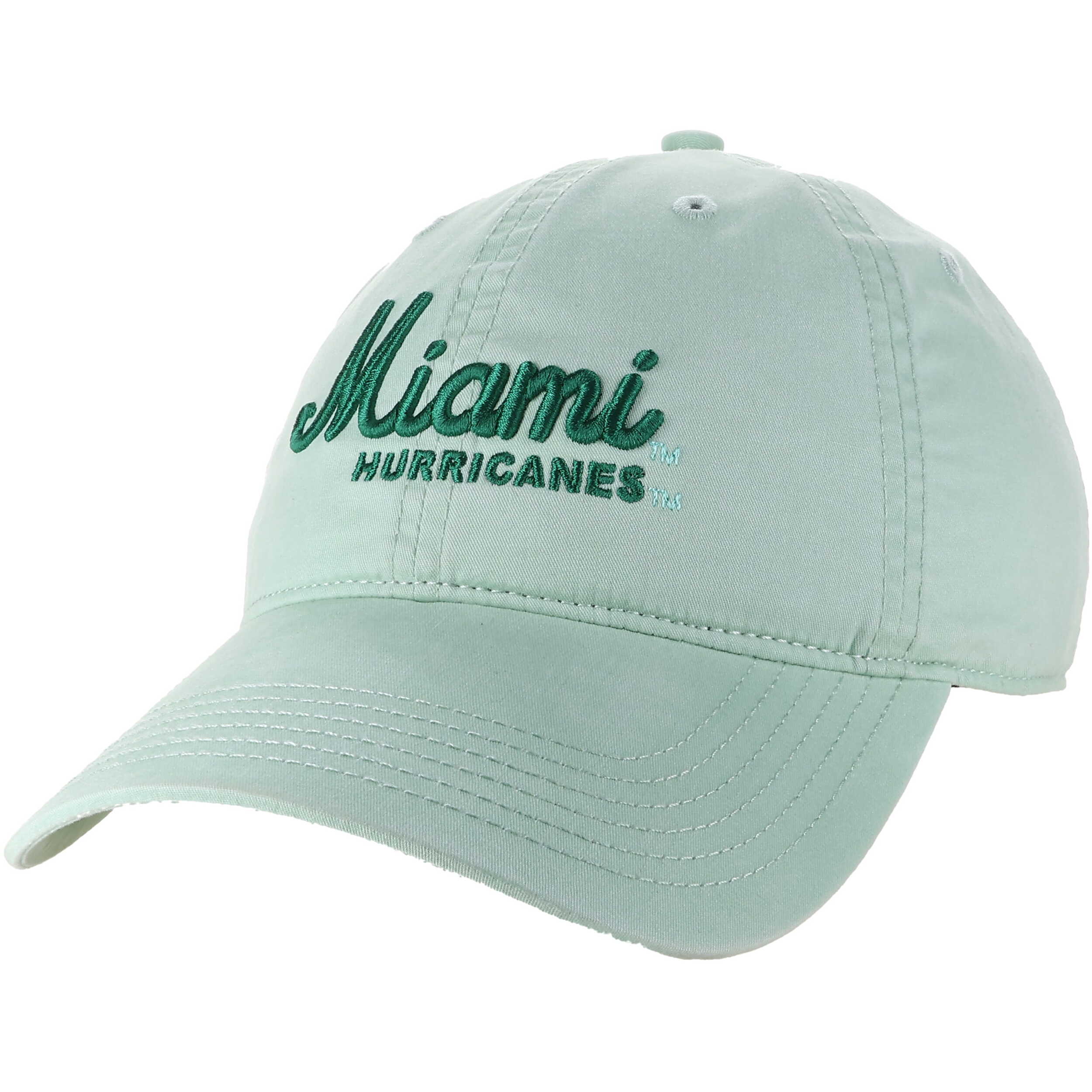 Legacy Miami Hurricanes Aloe Script Terra Twill Adjustable Hat