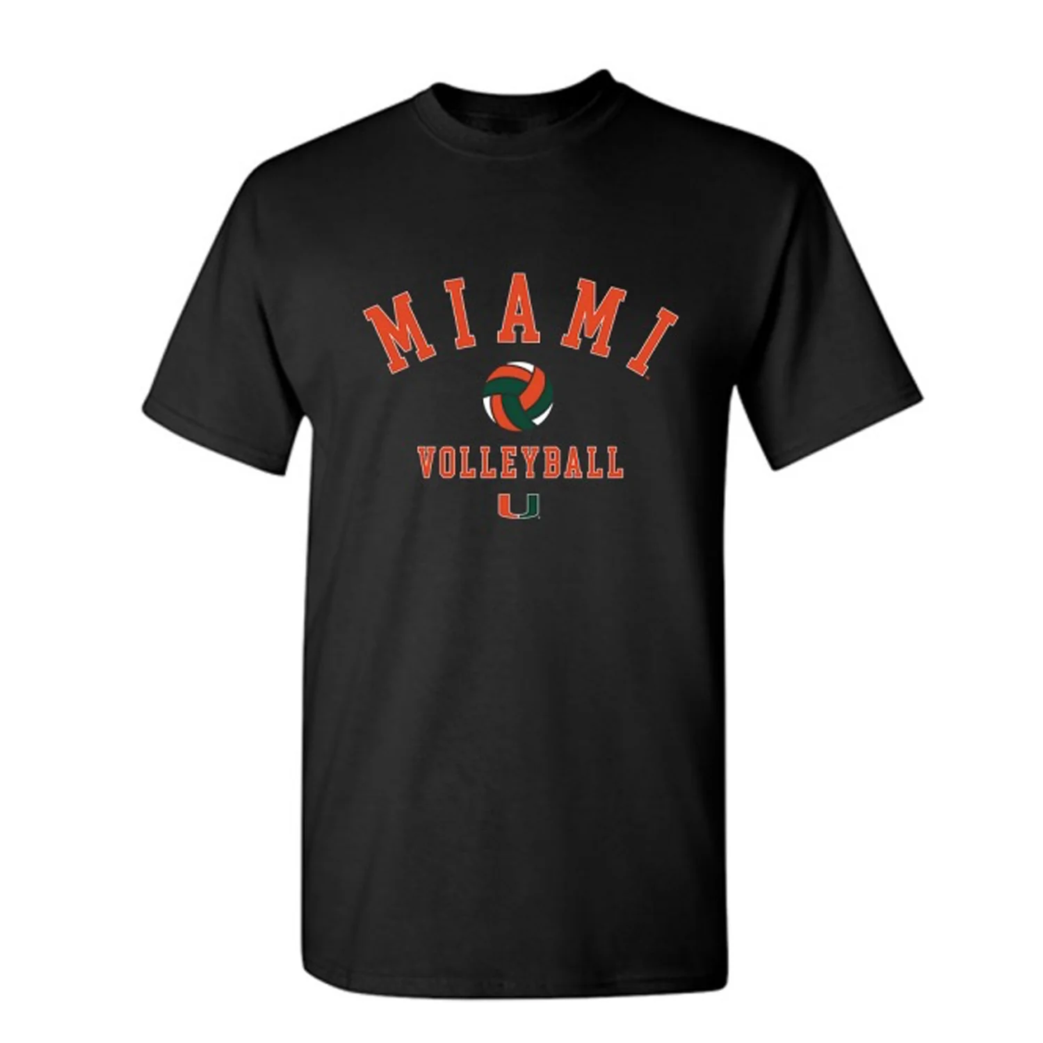 Athlete's Thread Miami Hurricanes Black Miami Volleyball T-Shirt