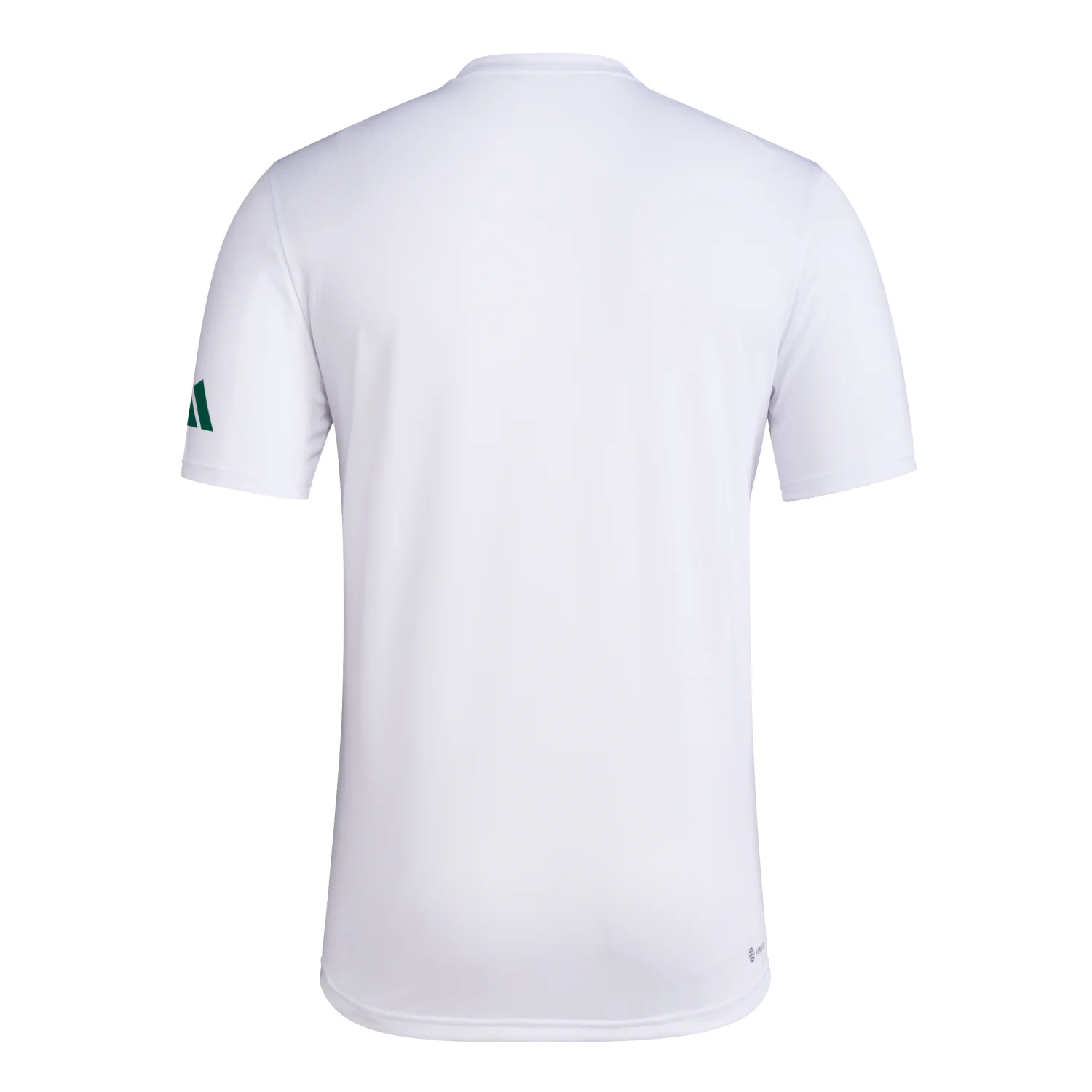adidas Miami Hurricanes White Pregame Baseball "M" Graphic T-Shirt - Image 2