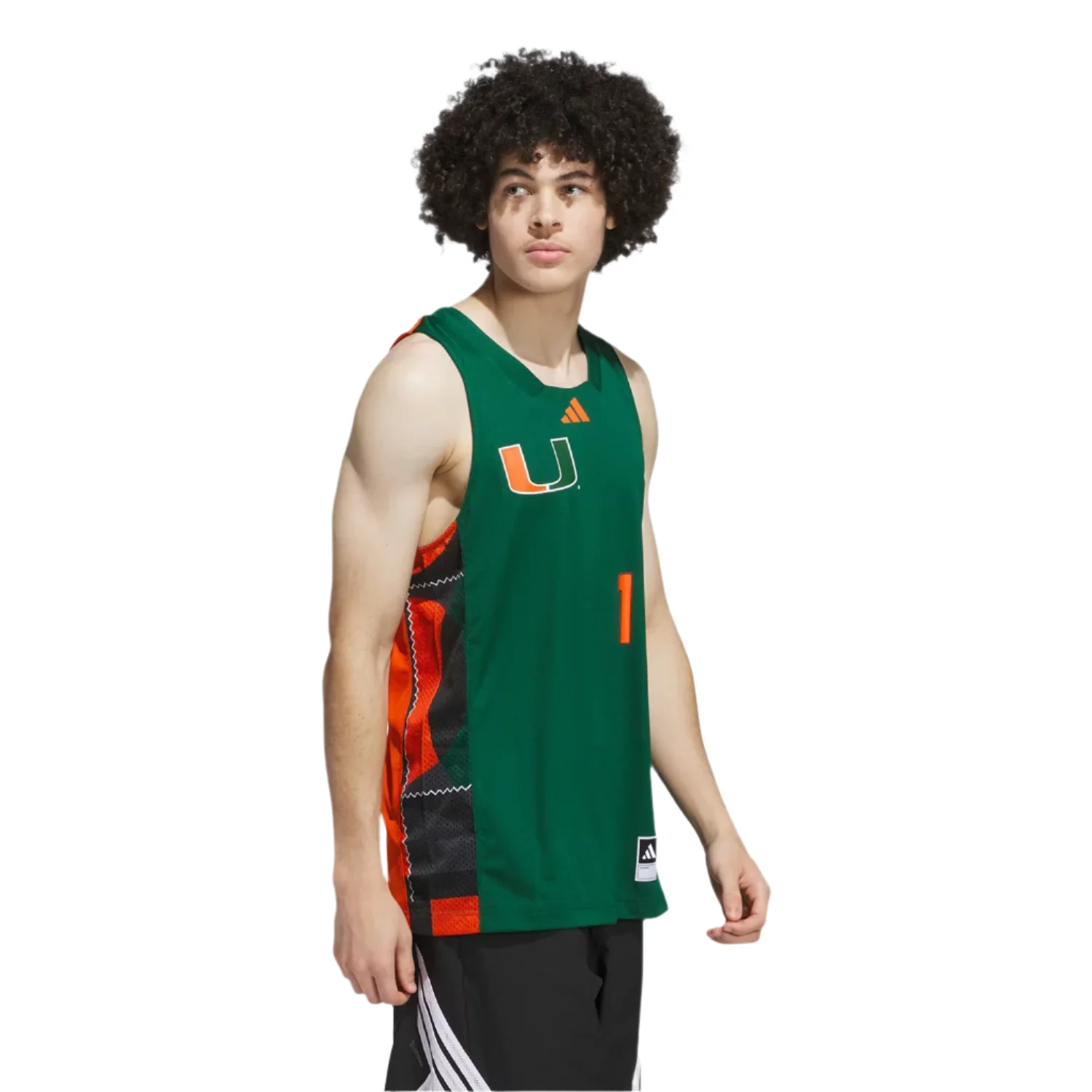 adidas Miami Hurricanes Honoring Black Excellence Basketball Jersey - Image 3