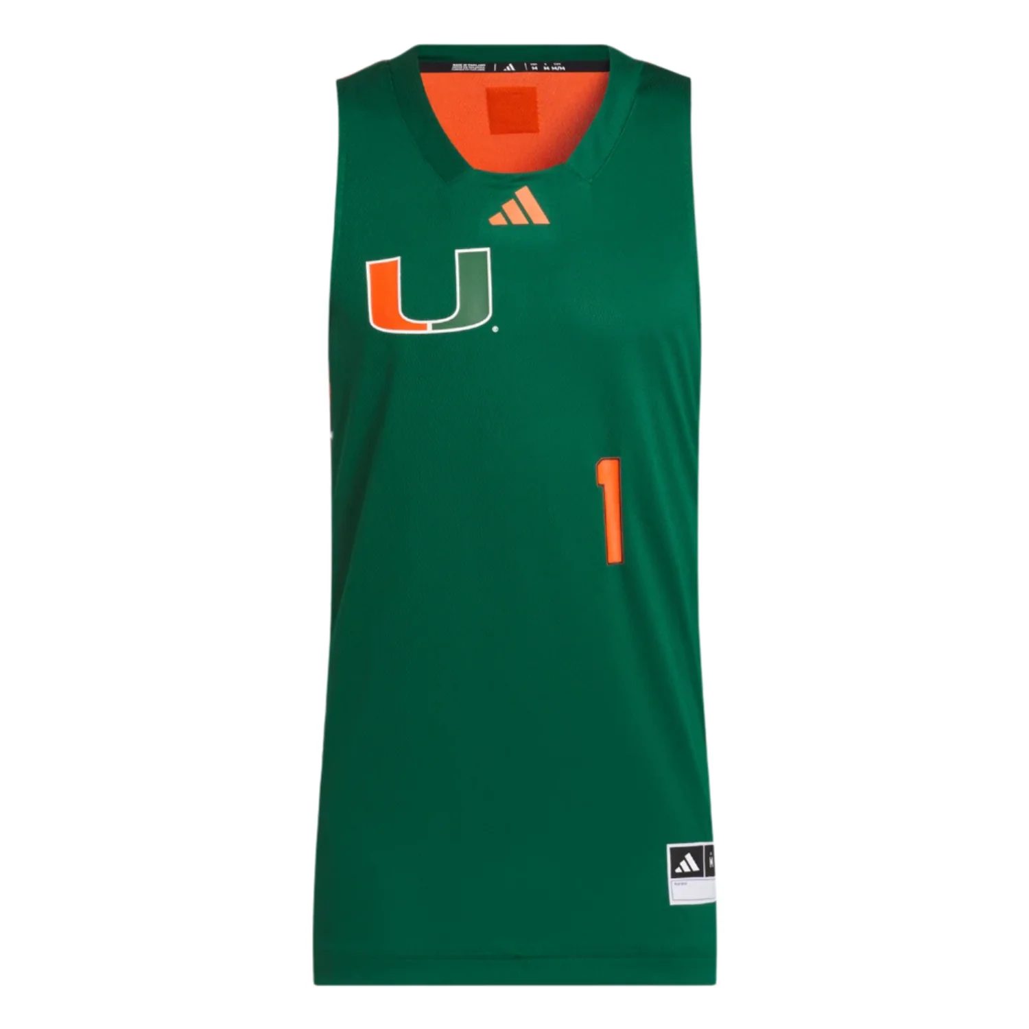 adidas Miami Hurricanes Honoring Black Excellence Basketball Jersey - Image 6