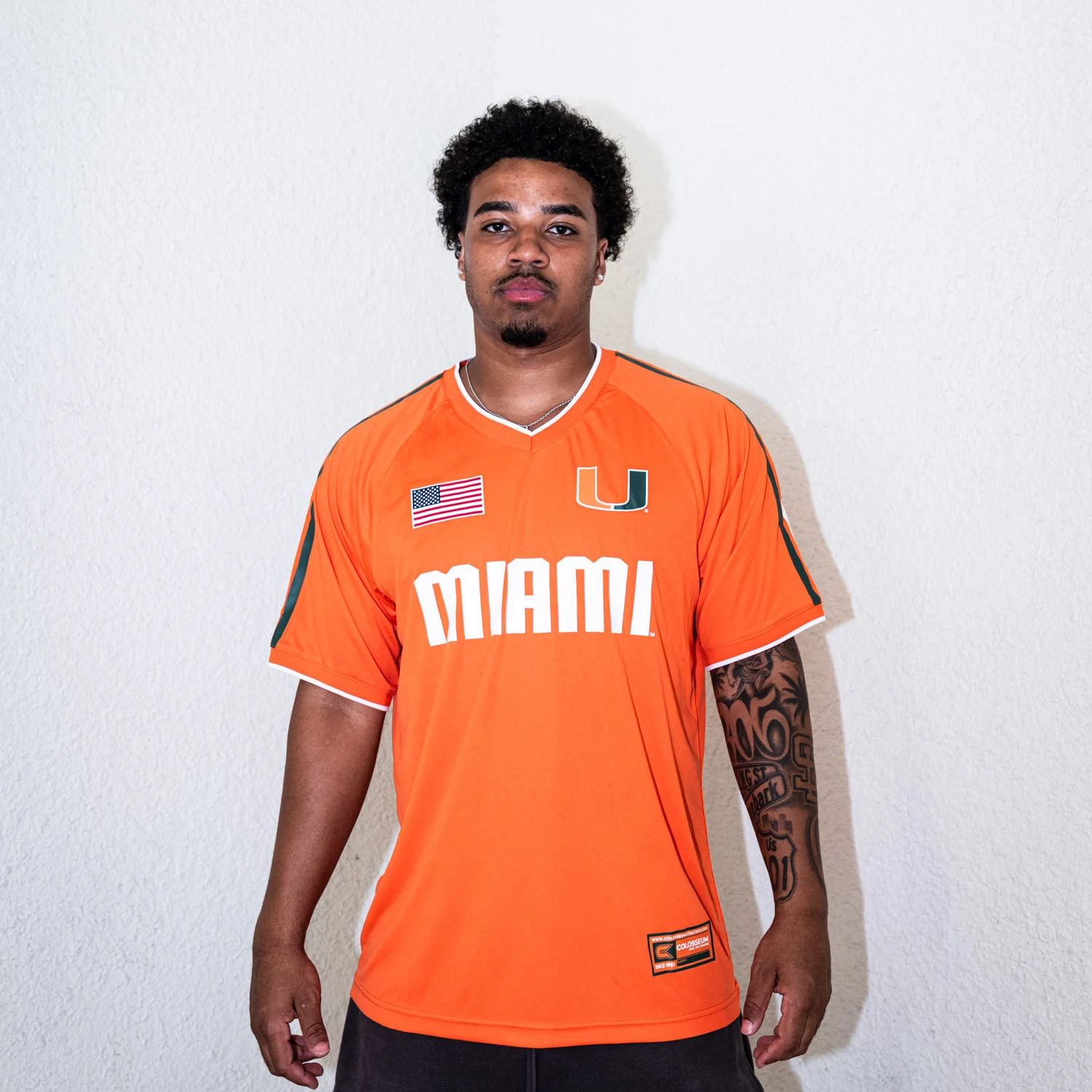 Colosseum Miami Hurricanes Orange U Soccer Jersey - Image 3