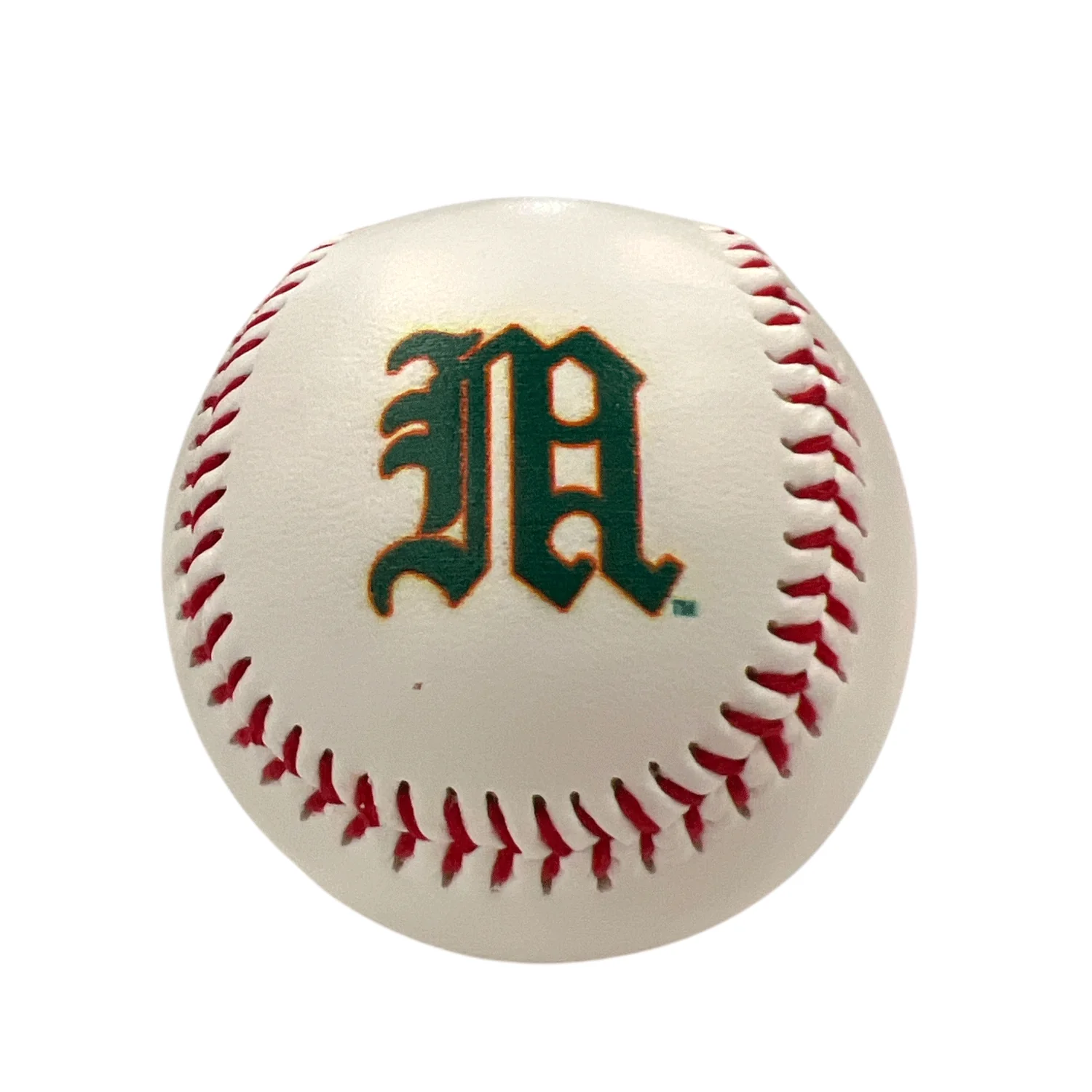 Baden Sports Miami Hurricanes White Old English "M" Full Size Baseball