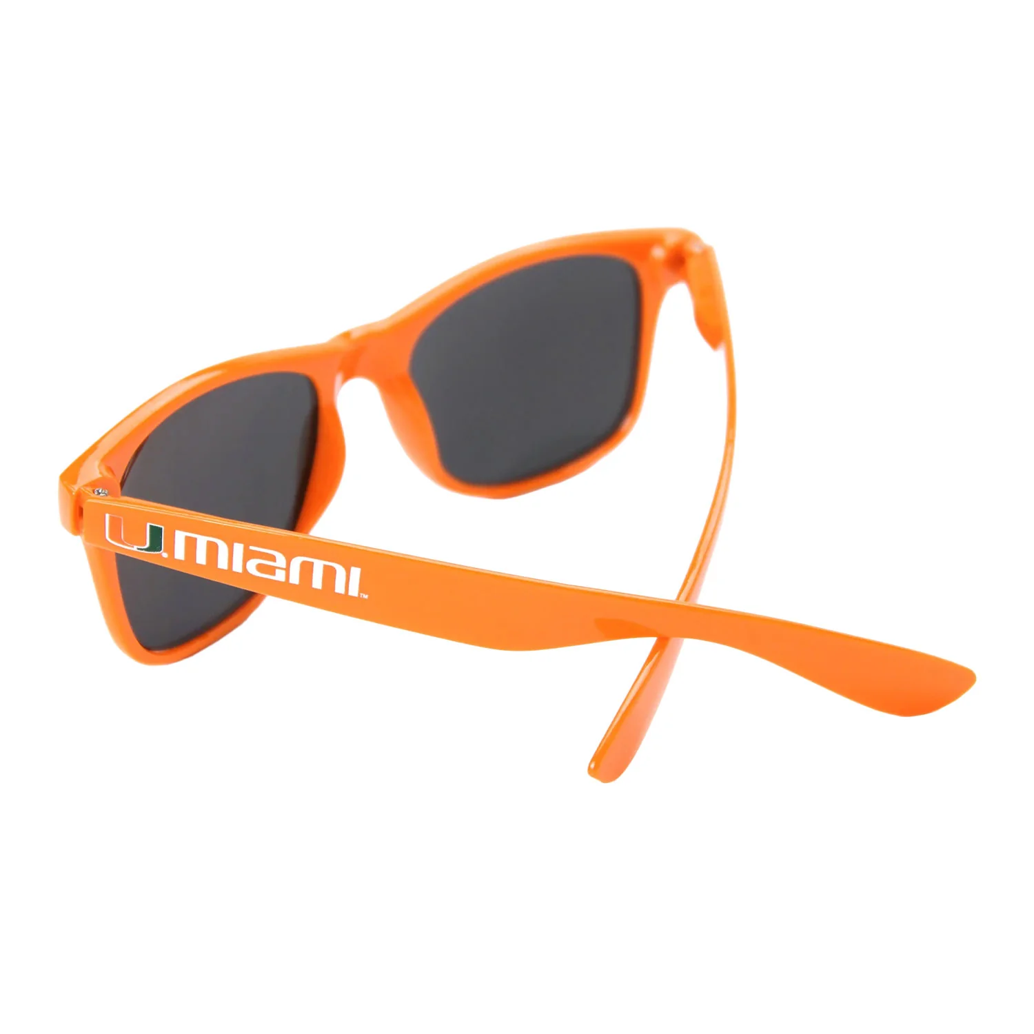 Society43 Miami Hurricanes Orange U Miami Retro Mirror Sunglasses - Image 2