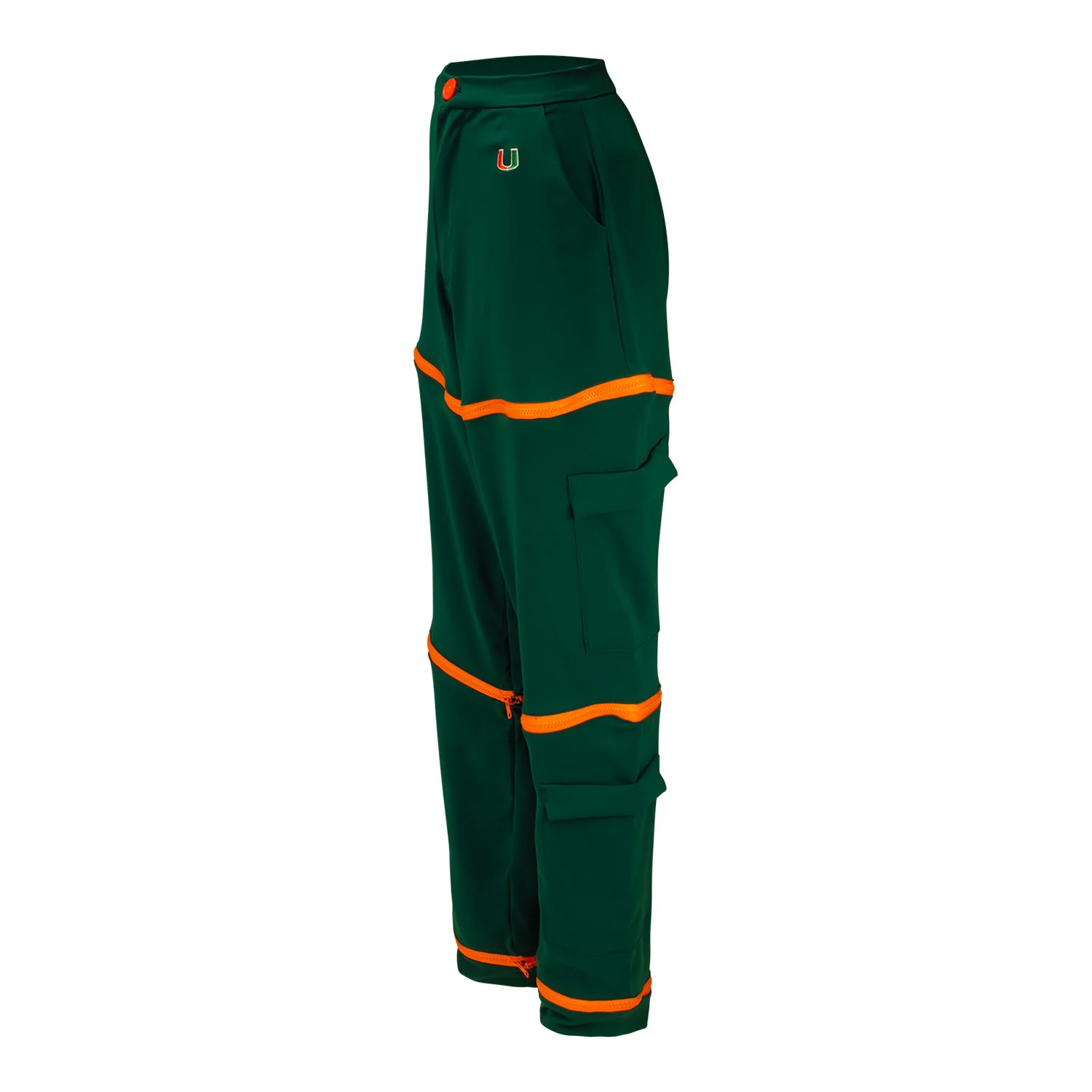 Radmila Lolly University of Miami Women's Green Zippered Pants - Image 14