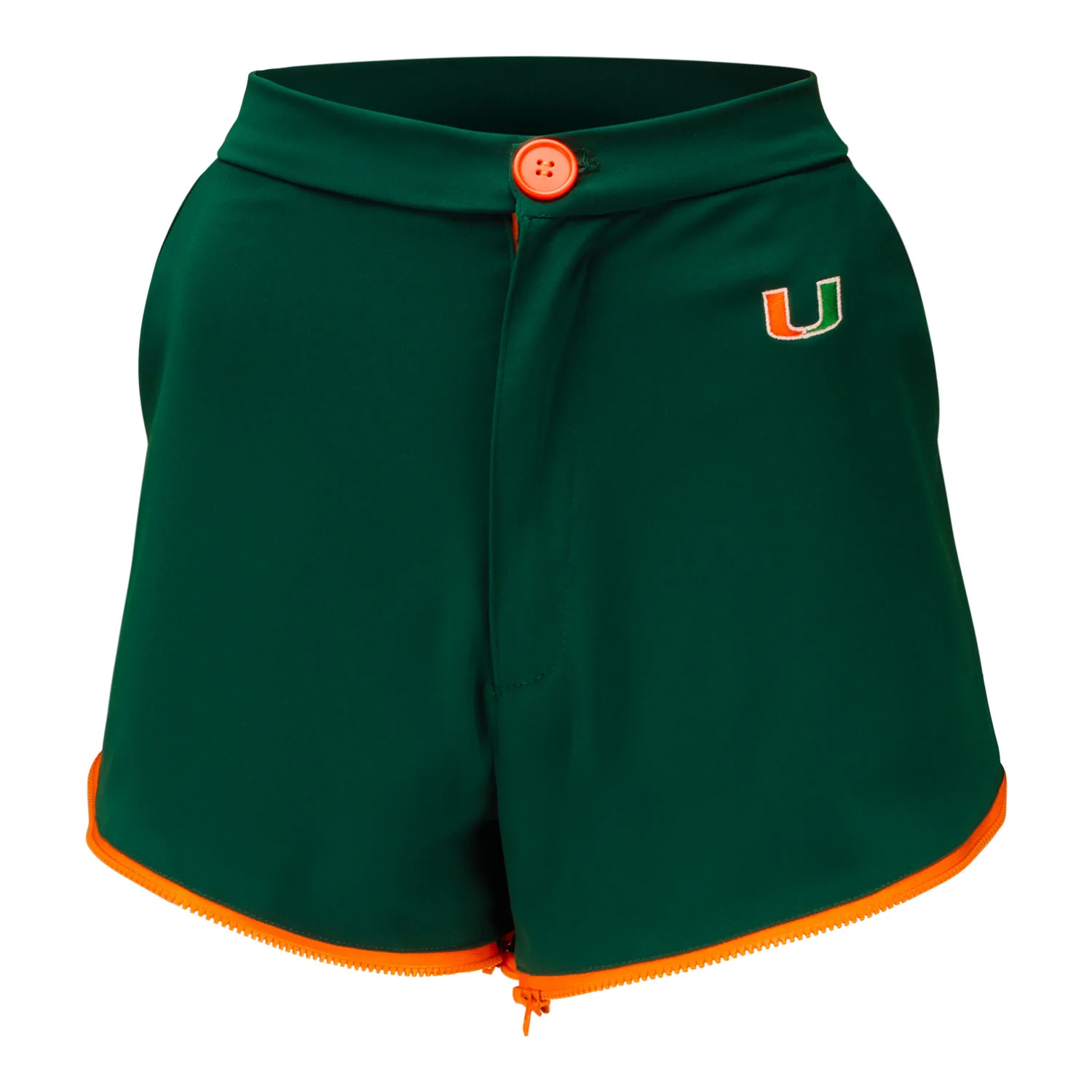 Radmila Lolly University of Miami Women's Green Zippered Pants - Image 6