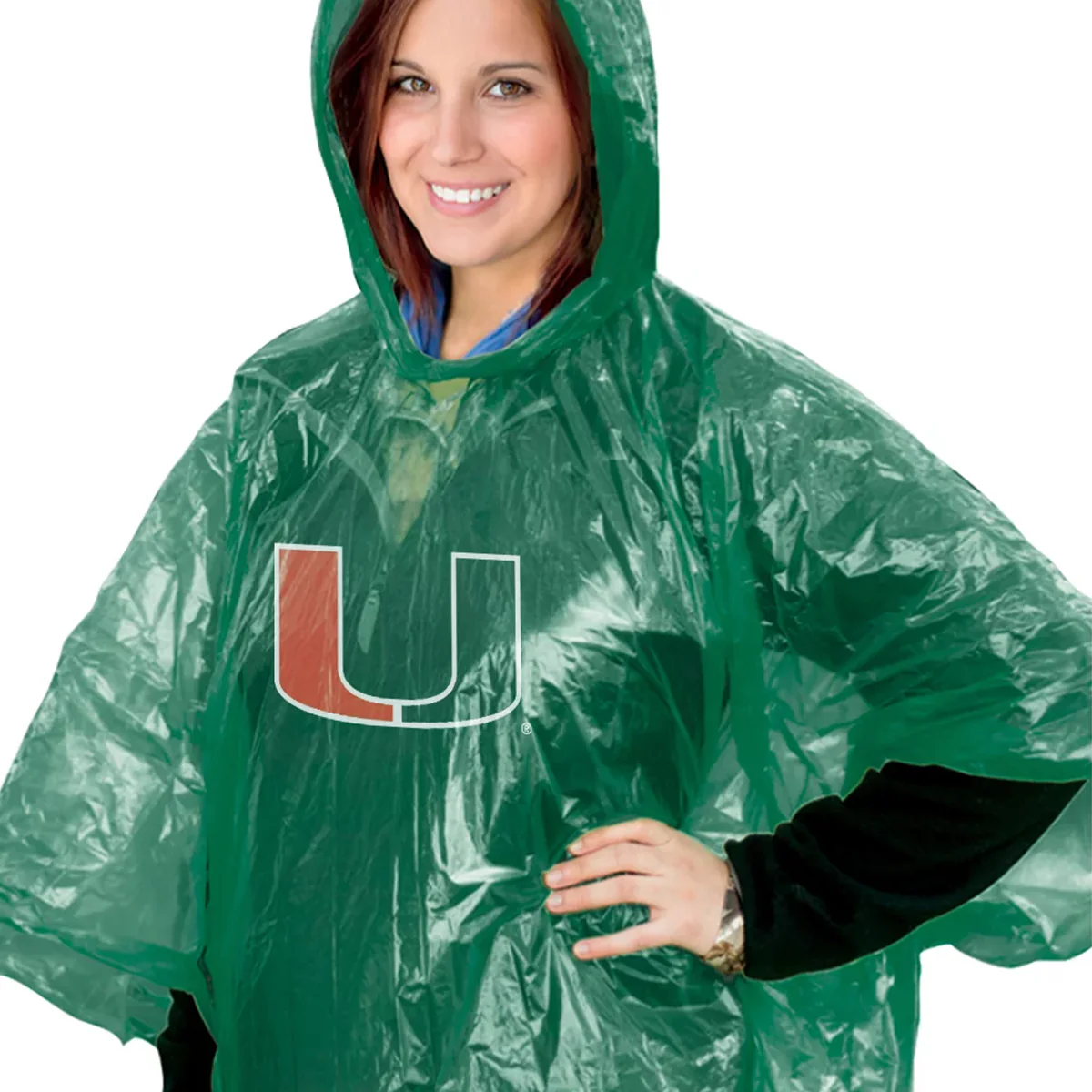 WinCraft University of Miami Green Rain Poncho